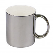 Кружка зеркальная серебристая